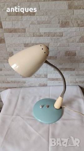 Метална полска лампа за бюро №19 - настолна - Антика, снимка 2 - Антикварни и старинни предмети - 40890037