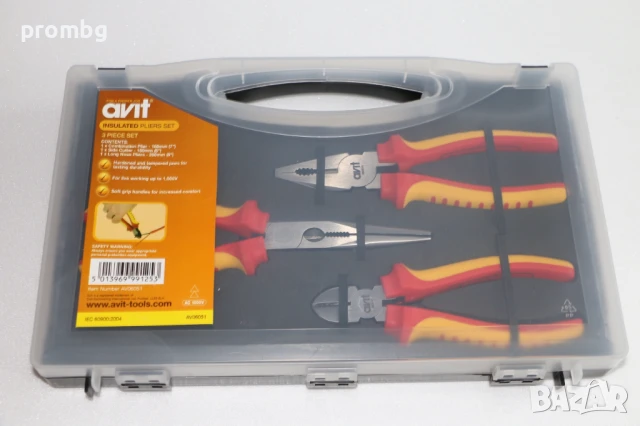 AVIT клещи 1000 V, секачки, дълги челюсти, комбинирани, Германия, снимка 5 - Клещи - 50784678