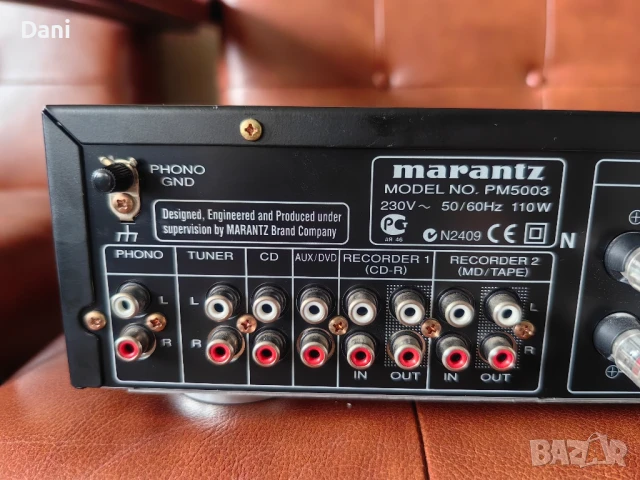 Усилвател Marantz PM 5003, снимка 4 - Ресийвъри, усилватели, смесителни пултове - 51237428