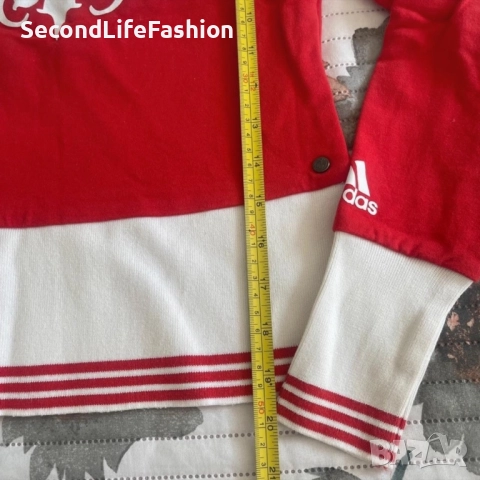 Дамска червена блуза Adidas Евро 2008 с дълъг ръкав, размер XS., снимка 4 - Блузи с дълъг ръкав и пуловери - 52796503