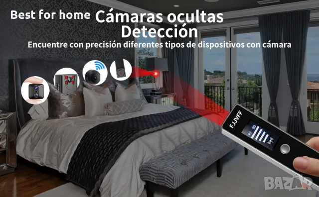 Детектор за скрити камери, GPS, подслушватели и др. FJJVFF, снимка 10 - Комплекти за видеонаблюдение - 47819866