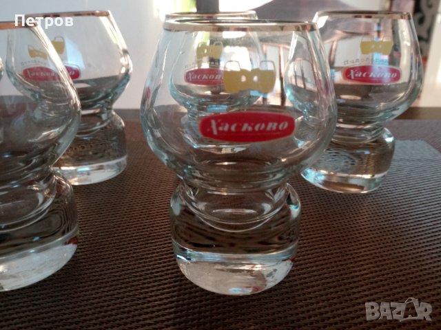 Продавам рекламни чаши На пивоварен завод град Хасково.Уникалното е,че чашите са за коняк(ракия)., снимка 2 - Други ценни предмети - 39156361