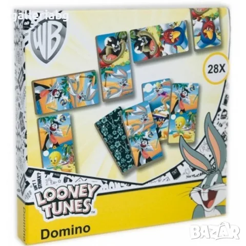 Детско домино Looney Tunes с Bugs Bunny и Туити – 28 части