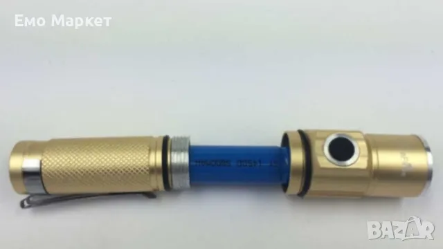 Джобно фенерче CREE с голяма 4800 mAh батерия и силна светлина FL28, снимка 3 - Къмпинг осветление - 49746925