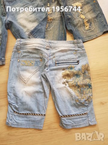 Дънчени панталони#S/M, снимка 5 - Къси панталони и бермуди - 33859524