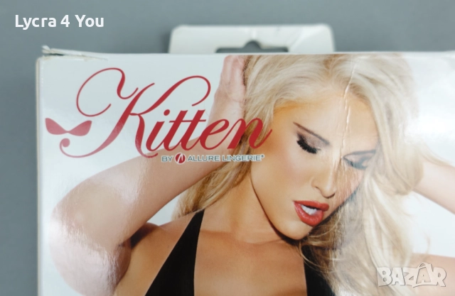 Kitten by Allure Lingerie one size (M/L) еротично ново боди с кожен/мокър ефект, снимка 3 - Бельо - 52958846