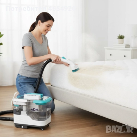 Портативна прахосмукачка с пара – 2 в 1 мокро и сухо почистване на мебели, дивани и килими, 1700W, снимка 3 - Прахосмукачки - 52505764