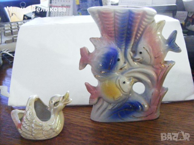 Статуетка, ваза от порцелан, снимка 1 - Декорация за дома - 39603043
