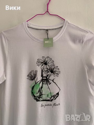 Бяла тениска Only , снимка 2 - Тениски - 41224545