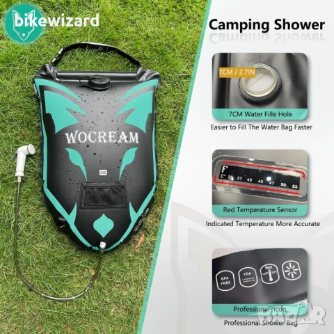 CyConncet Къмпинг душ  с накрайник 25 литра НОВ, снимка 3 - Къмпинг мебели - 52124791