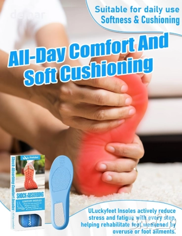 Удобни стелки, абсорбиращи ударите, стелки от мемори пяна за мъже и жени, 41-48, снимка 3 - Други стоки за дома - 51943515