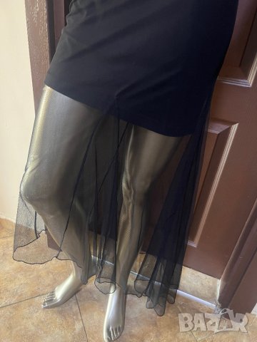 Официална дълга рокля с дантела/мрежа., снимка 3 - Рокли - 37713206