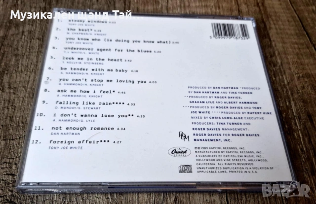 Компакт Дискове - Поп Рок: Tina Turner – Foreign Affair, снимка 2 - CD дискове - 53390464