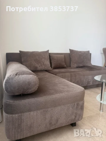 Нов Разтегателен Диван , Кафяв, снимка 1