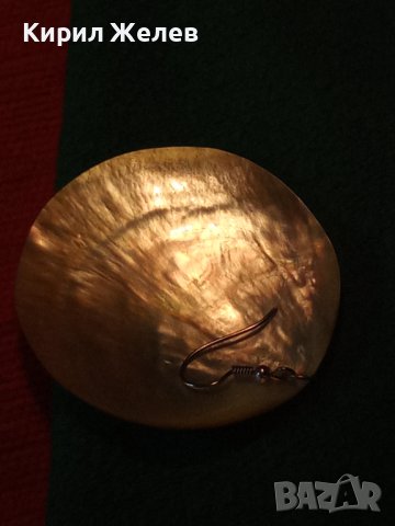 ВЕЛИКОЛЕПНА СЕДЕФЕНА ЛЯТНА ВИНТИДЖ АРТ ОБЕЦА КРАЛСКИ СЕДЕФ ПОДХОДЯЩА и За МЕДАЛЬОН 21376, снимка 8 - Обеци - 41638024