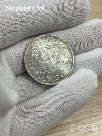 500 лири 1978 г, Ватикана - сребърна монета, снимка 3 - Нумизматика и бонистика - 42364867