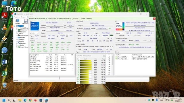 Продавам геймърски лаптоп ASUS TUF Gaming F15 FX507ZC4 - като НОВ, снимка 12 - Лаптопи за игри - 53735809