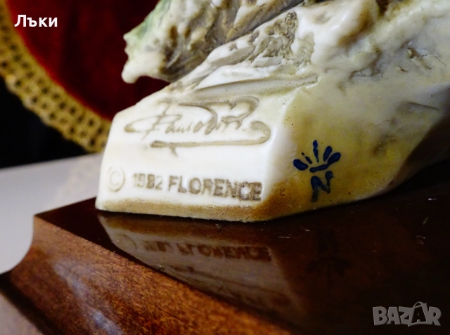 Порцеланова статуетка птица Дрозд,Capodimonte от R.Pennati. , снимка 8 - Антикварни и старинни предмети - 52900268