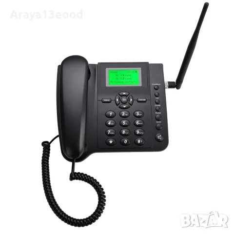 Безжичен стационарен телефон LS960 2G/3G с SIM карта, SMS и FM радио, снимка 2 - Стационарни телефони и факсове - 55842394