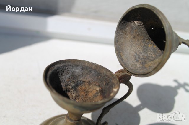Старо бронзово кандило, снимка 9 - Антикварни и старинни предмети - 41065939