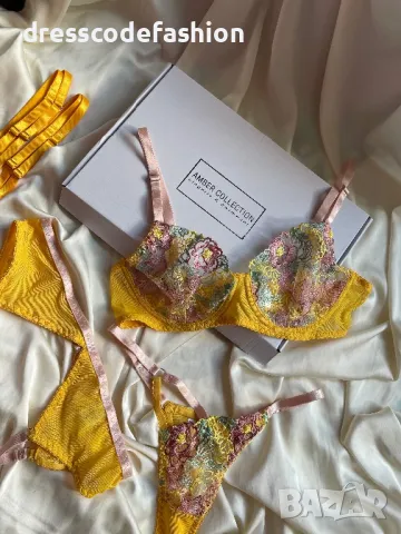 Луксозен дамски комплект бельо от четири части