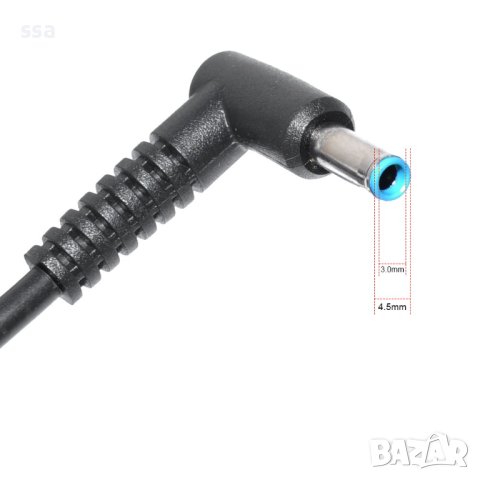 Зарядно за лаптоп HP - 90W - 19.5V 4.62A 4.5x3.0mm blue - заместител, (08) - 24 месеца гаранция, снимка 2 - Лаптоп аксесоари - 41204132