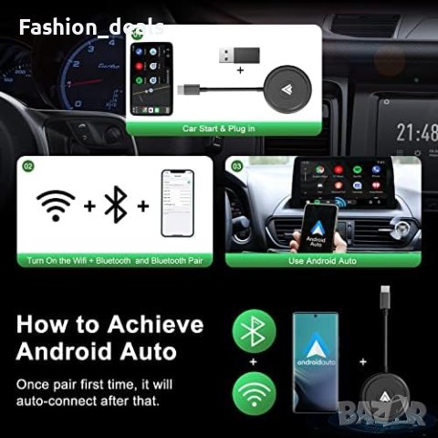 Нов Безжичен адаптер за Carplay на Донгъл за кола / автомобил, снимка 5 - Друга електроника - 41248529
