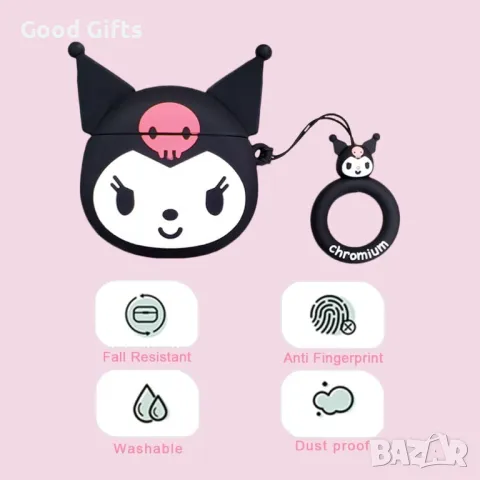 Безжични Bluetooth слушалки Куроми AirPods Pro Hello Kitty Kuromi, снимка 3 - Слушалки и портативни колонки - 49118376