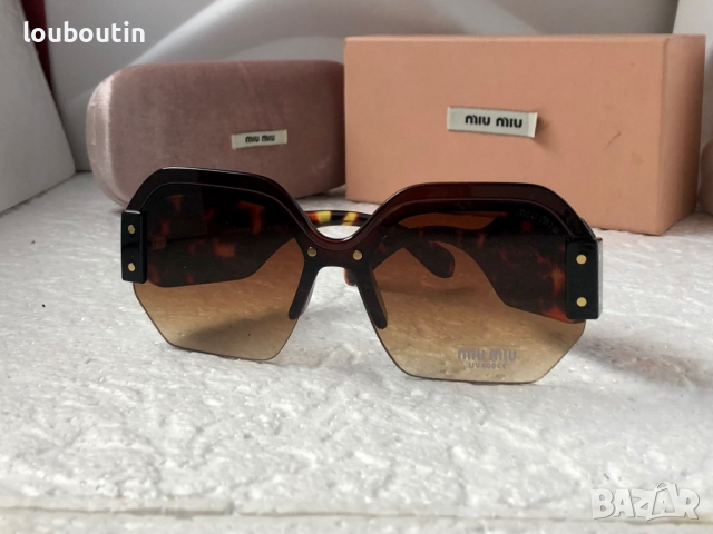 Miu 2021 слънчеви очила с лого, снимка 6 - Слънчеви и диоптрични очила - 36333093