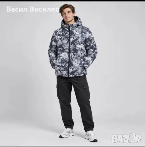 Мъжко яке Reebok с две лица, снимка 2 - Якета - 56360107