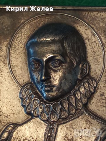 ЛУИДЖИ ГОНЗАГА от МАНТУА ПОСРЕБРЕНА РЯДКА АПЛИКАЦИЯ АВТОРСКА за КОЛЕКЦИЯ 12684, снимка 8 - Колекции - 30352865