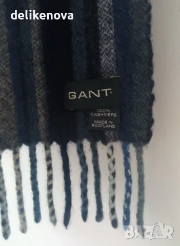Нов!.Кашмир GANT Original Made in Scotland 150/28 см., снимка 3 - Шалове - 47319650