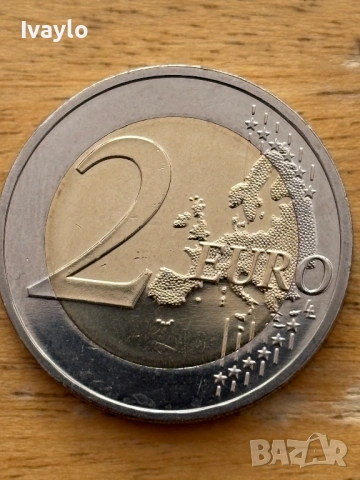 2 ЕВРО монета - Латвия 2014, снимка 2 - Нумизматика и бонистика - 53753077