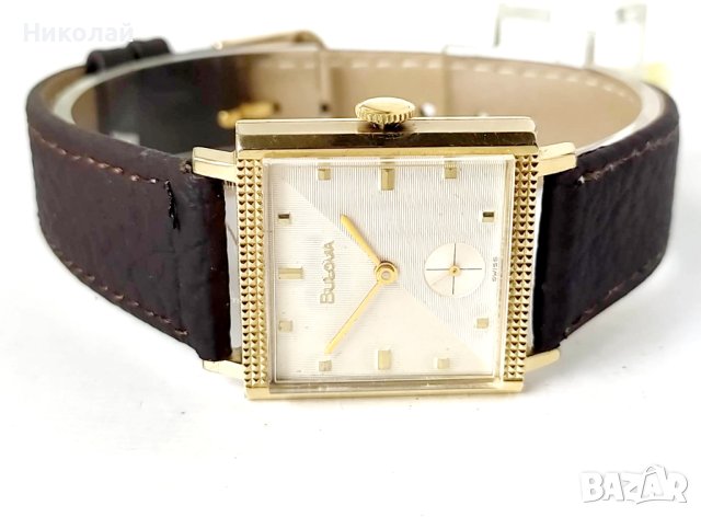 BULOVA 10 k.rolled gold plated- мъжки механичен часовник, снимка 4 - Мъжки - 40839543