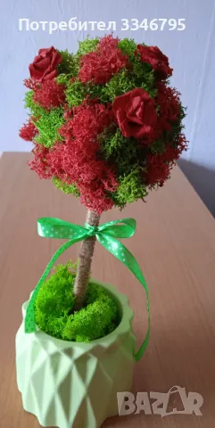 Дръвчета със скандинавски мъх , снимка 3 - Декорация за дома - 49345786