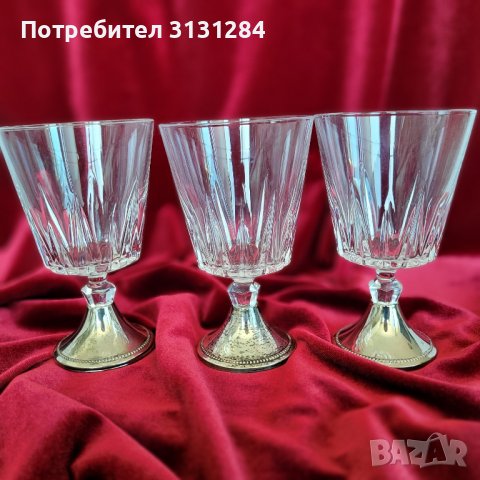 Антикварнини френски кристални чаши и печат Франция, снимка 4 - Други ценни предмети - 41642483