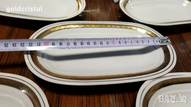 стар български порцелан чинии елипси, снимка 3 - Антикварни и старинни предмети - 34571221