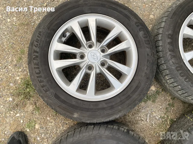 Алуминиеви джанти с гуми Хюндай И30 15", снимка 4 - Гуми и джанти - 55780751