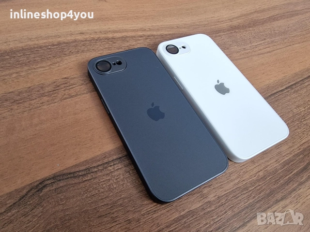Матов Стъклен Кейс за Apple iPhone 16e - Различни цветове, снимка 7 - Калъфи, кейсове - 51703410