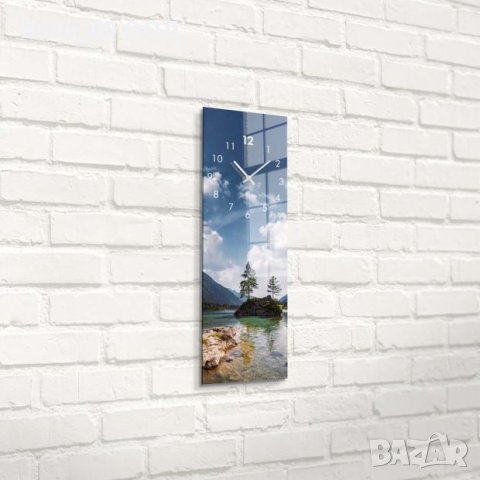 Красив стъклен часовник 60см , снимка 2 - Стенни часовници - 42564304