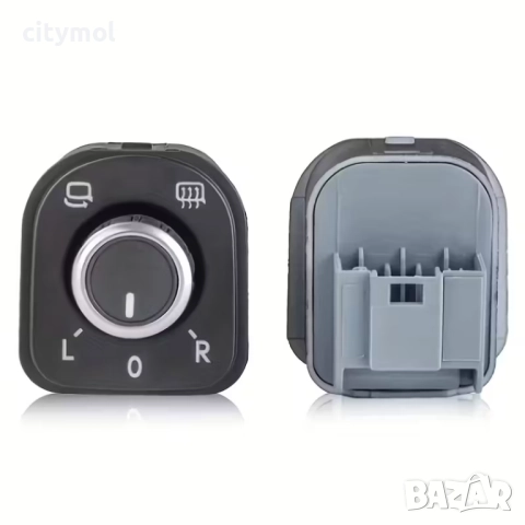 Бутон/превключвател за електрически огледала с подгрев – VW Golf 5,6, Passat B6, B7, CC, Eos, Jetta,, снимка 3 - Аксесоари и консумативи - 52008430