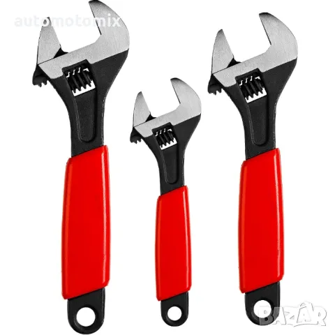 Гаечни ключове 3 части,Комплект регулируеми ФРЕНСКИ КЛЮЧОВЕ - 25235