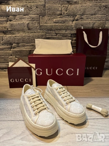 Gucci Tennis 1977 Дамски Обувки, снимка 4 - Кецове - 53020925