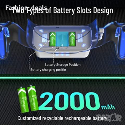  Магнитна докинг станция за зареждане слушалки контролер Oculus Quest 2, снимка 3 - Аксесоари - 40703422