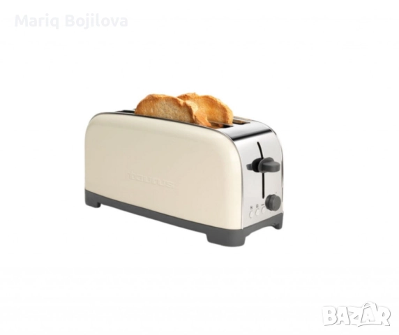 Тостер Taurus Vintage Cream – 1400W, метален корпус, функции претопляне и размразяване