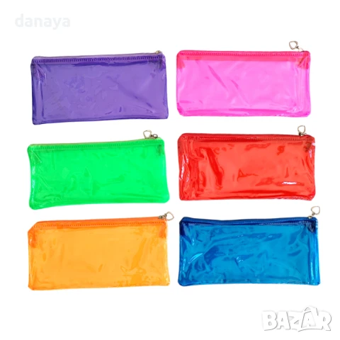 5895 Прозрачен ученически несесер за моливи, снимка 3 - Ученически пособия, канцеларски материали - 50602654