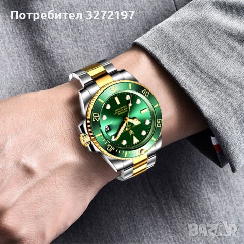 2022 LIGE автоматичен часовник за гмуркане 100 ATM, снимка 14 - Мъжки - 40849702