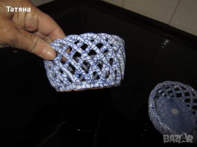 ПОДНОС  WINDZOR ,КУПА -ИТАЛИЯ,ПЛЕТЕНА КЕРАМИКА, снимка 9 - Декорация за дома - 34328577