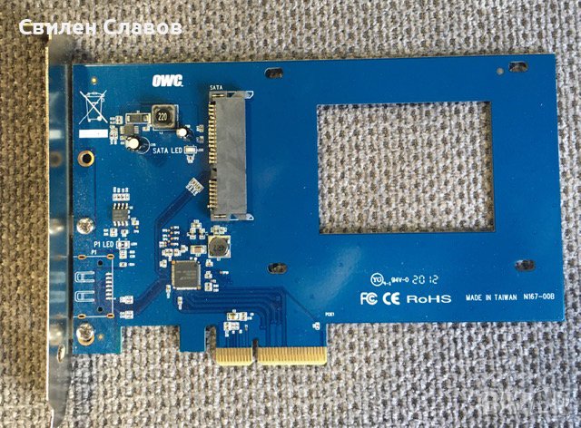 Продавам адаптер S PCIe Adapter for 2.5-inch SATA 6G with 1TB 