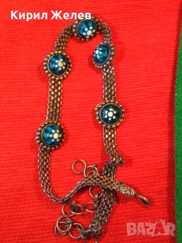 СТАРО РЕТРО ГОТИК АРТ КОЛИЕ ЧОКЪР посребрена благородна стомана с ВЕНЕЦИАНСКО СТЪКЛО МУРАНО 74091, снимка 17 - Антикварни и старинни предмети - 41751665